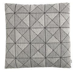 Muuto Deco Textile | Coussin Tile Tissu Blanc Noir / 50 X 50 Cm - Muuto