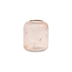 & klevering Vases | Vase Bubble Verre Rose / Recycle - O 13 X H 17 Cm - & Klevering