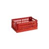 Hay Paniers Et Petits Rangements | Panier Colour Crate Plastique Rouge Small / 17 X 26,5 Cm - Recycle - Hay