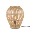 GOOD&MOJO Lampes De Table | Lampe A Poser Tuvalu Small Fibre Vegetale Bois / Bambou - H 50 Cm - Good&Mojo