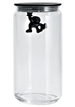 Alessi Boites Et Conservation | Bocal Hermetique Gianni A Little Man Holding On Tight Verre Plastique / 140 Cl - Alessi