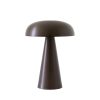 &tradition Lampes Sans Fil | Lampe Sans Fil Rechargeable Como Sc53 Led Marron Metal / H 21 Cm - &Tradition