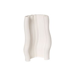 Ferm Living Vases | Vase Moire Ceramique Blanc / L 19 X H 30 Cm - Ferm Living