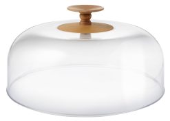 Alessi Plateaux Et Plats De Service | Couvercle Dressed In Wood Bois Naturel / O 32 Cm - Alessi