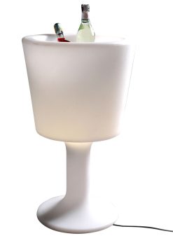 Slide Autour Du Vin | Porte-Bouteilles Lumineux Light Drink Plastique Blanc - Slide