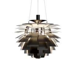 Louis Poulsen Suspensions | Suspension Ph Artichoke Metal Noir / O 60 Cm - Poul Henningsen, 1958 - Louis Poulsen