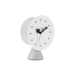 Vitra Horloges | Horloge A Poser Desk Clock - Cone Base Clock Metal / By George Nelson, 1947-1953 - Vitra