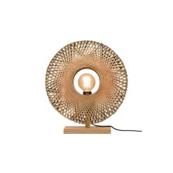 GOOD&MOJO Lampes De Table | Lampe De Table Kalimantan Small Bois / Bambou - H 50 X O 44 Cm - Good&Mojo