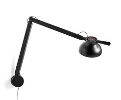 Hay Led | Applique Avec Prise Pc Metal Plastique Noir / Double Bras - Hay