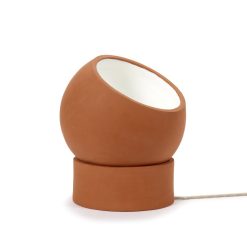 Serax Lampes De Table | Lampe De Table Terra Floor Ceramique / O 31 X H 36 Cm - Terracotta / Spot Orientable - Serax