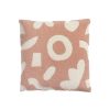 & klevering Deco Textile | Housse De Coussin Sketch Tissu Rose / 40 X 40 Cm - Broderie En Relief - & Klevering