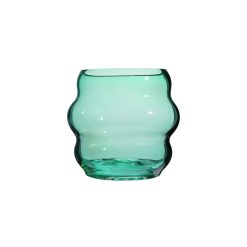 Fundamental Berlin Vases | Vase Muse Medium Verre Vert / Cristal De Boheme - O 18 X H 18 Cm - Fundamental Berlin