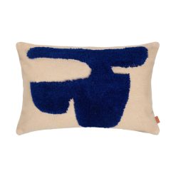 Ferm Living Deco Textile | Coussin Lay Tissu Bleu Beige / 60 X 40 Cm - Ferm Living