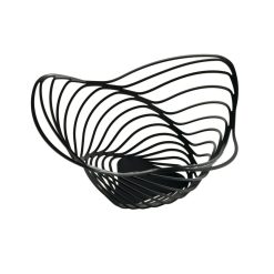 Alessi Corbeilles, Centres De Table | Corbeille Trinity Metal Noir / O 26 X H 12 Cm - Adam Cornish, 2013 - Alessi