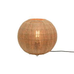 GOOD&MOJO Lampes De Table | Lampe De Table Iguazu Large Fibre Vegetale Beige / Jute - O 32 Cm - Good&Mojo