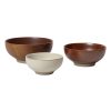 Ferm Living Saladiers, Coupes Et Bols | Bol Midi Ceramique Marron / Set De 3 - O 19, O 16, O 13 Cm - Ferm Living