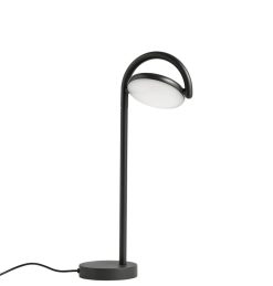 Hay Lampes De Table | Lampe De Table Marselis Metal Noir / Diffuseur Orientable - H 38 Cm - Hay