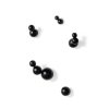 Mogg Portemanteaux Et Pateres | Patere Bubble Bois Noir / Set De 5 - Mogg