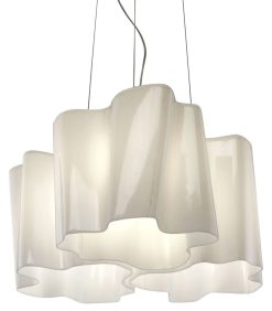 Artemide Suspensions | Suspension Logico Mini Verre Blanc 3 Elements X120° - Artemide