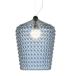 Kartell Suspensions | Suspension Kabuki Plastique Bleu / O 50 X H 63 Cm -Ajoure - Kartell