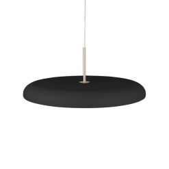 Lumen Center Italia Suspensions | Suspension Zero Large Led Metal Noir / O 60 Cm - Lumen Center Italia