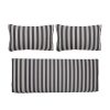 Bloomingville Deco Textile | Housse De Coussin Tissu / Pour Canape Mundo - Set De 3 Housses (Sans Garnissage) - Bloomingville