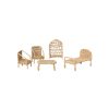 Ferm Living Kids | Meuble Pour Maison De Poupee Rattan Fibre Vegetale / Set De 5 Meubles Miniatures - H 8 Cm - Ferm Living