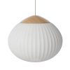 Bolia Suspensions | Suspension Acorn Verre Blanc / O 41 Cm - Chene - Bolia