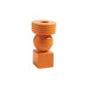 & klevering Bougeoirs, Photophores | Bougeoir Stack Ceramique Orange / O 6.5 X H 11 Cm - & Klevering