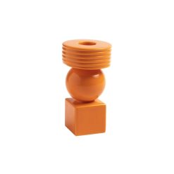 & klevering Bougeoirs, Photophores | Bougeoir Stack Ceramique Orange / O 6.5 X H 11 Cm - & Klevering