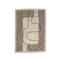 Bloomingville Deco Textile | Tapis Bet Tissu Beige / 215 X 150 Cm - Bloomingville