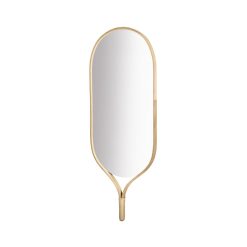 Bolia Miroirs | Miroir Mural Racquet Bois Naturel / Chene - L 50 X H 140 Cm - Bolia