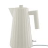 Alessi Theieres Et Bouilloires | Bouilloire Electrique Plisse Plastique Blanc / 1,7 L - Alessi