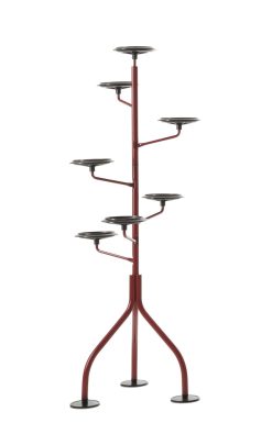 Zanotta Pots Et Plantes | Support Pour Pot De Fleurs Albero Metal / Achille Castiglioni, 1983 - H 152 Cm - Zanotta