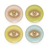 Jonathan Adler Dessous De Plat | Dessous De Verre Le Wink Ceramique / Set De 4 - Porcelaine & Or - Jonathan Adler