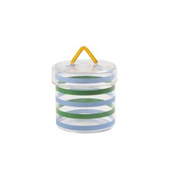 & klevering Boites Et Conservation | Boite Stripy Verre Multicolore / O 10 X H 13 Cm - & Klevering