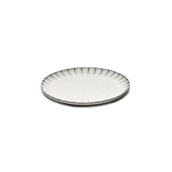 Serax Assiettes | Assiette A Dessert Inku Ceramique Blanc / O 18 Cm - Gres - Serax