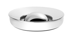 Christofle Accessoires De Bureau | Cendrier Oh Argent Metal / Acier Poli- O 9,2 Cm - Christofle