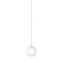 Muuto Suspensions | Suspension Rime Verre Blanc / O 12 - Souffle Bouche - Muuto