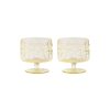 & klevering Saladiers, Coupes Et Bols | Coupe A Dessert Trunk Verre Jaune / Set De 2 - & Klevering