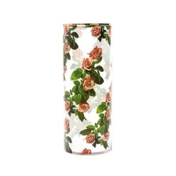 Seletti Vases | Vase Toiletpaper - Roses Verre / Medium - O 20 X H 50 Cm / Detail Or 24K - Seletti