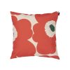 Marimekko Deco Textile | Housse De Coussin Unikko Tissu Orange / 50 X 50 Cm - Marimekko