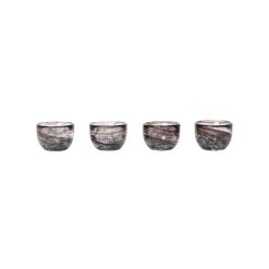 Ferm Living Accessoires Cuisine | Coquetier Tinta Verre Marron / Set De 4 - Verre - Ferm Living