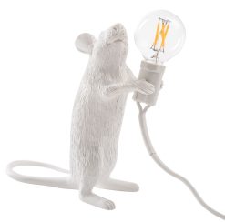 Seletti Kids | Lampe De Table Mouse Standing #1/ Souris Debout Plastique Blanc - Seletti