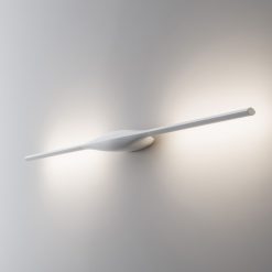 Fontana Arte Plafonniers | Applique Apex Metal Blanc Led / Plafonnier - L 102 Cm - Fontana Arte