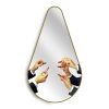 Seletti Miroirs | Mirroir Mural Toiletpaper Pear Bois / Lipsticks - 45 X H 80,5 Cm - Seletti