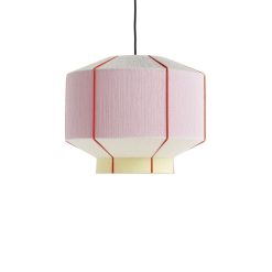 Hay Suspensions | Abat-Jour Bonbon Medium Tissu Rose / O 38 - Laine Tissee Main - Hay