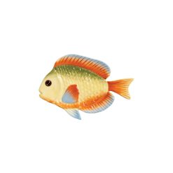 & klevering Saladiers, Coupes Et Bols | Assiette Fish Rainbow Ceramique Multicolore / Plat - 25,5 X 17 Cm - & Klevering