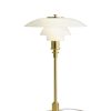 Louis Poulsen Lampes De Table | Lampe De Table Ph 3/2 Verre Blanc Or Metal / Laiton - 1927 - Louis Poulsen