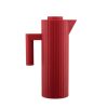 Alessi Gourdes Et Thermos | Pichet Isotherme Plisse Plastique Rouge / 1 L - Resine Thermoplastique - Alessi